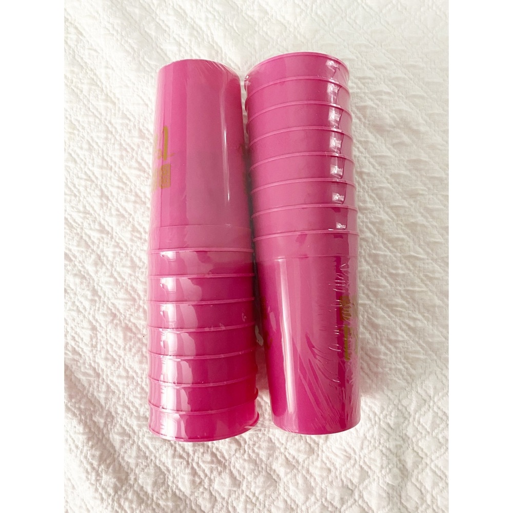 NWT Hot pink “BRIDE TRIBE” cups - set of 16 cups